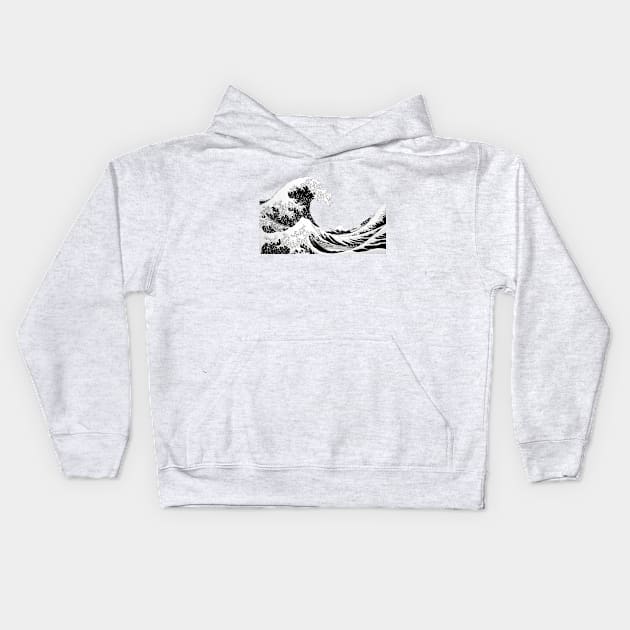 The great wave Kids Hoodie by CriSan